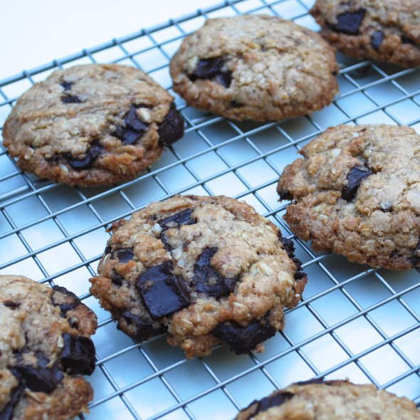Brown Butter Oatmeal Chunk Cookies